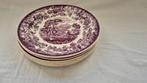 6x Amazone paarse borden Petrus Regout, Antiek en Kunst, Antiek | Servies los, Ophalen of Verzenden