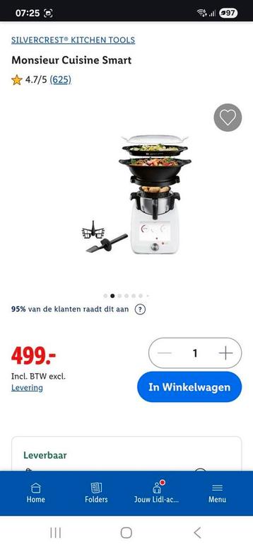 Monsieur Cuisine Smart - met 2 jaar Garantie en ondersteel  beschikbaar voor biedingen