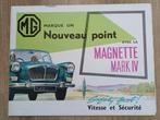 MG Magnette Mark IV brochure uit 1962, Ophalen of Verzenden, Zo goed als nieuw, Overige merken