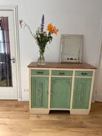 Mooie antieke, monumentale dressoir, echt marmer, Ophalen, Gebruikt, 25 tot 50 cm, 100 tot 150 cm