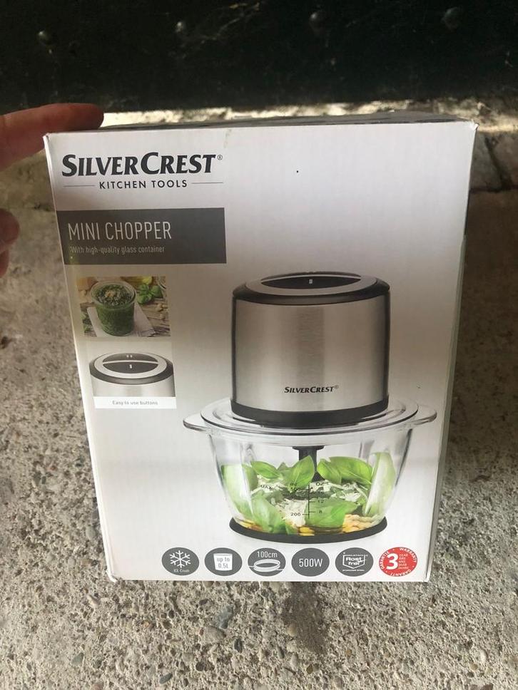 Silvercrest Mini Chopper - met de doos!, Witgoed en Apparatuur, Blenders, Nieuw, Blender, Ophalen