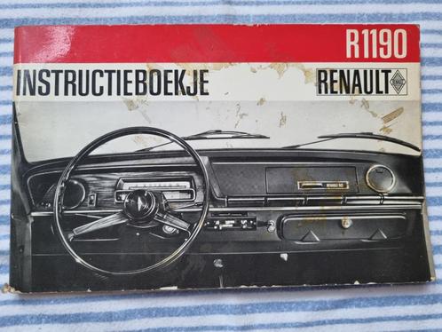 Instructieboekje Renault R1190, Auto diversen, Handleidingen en Instructieboekjes, Ophalen of Verzenden