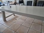 Witte Eettafel, Ophalen, Gebruikt, 200 cm of meer, 50 tot 100 cm