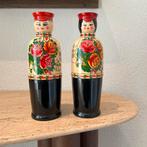Paar vintage matroesjka flessenhouders, Verzamelen, Poppen, Ophalen of Verzenden, Zo goed als nieuw, Pop