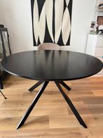 WOOOD eettafel Bruno, Ophalen, 100 tot 150 cm, Rond, 50 tot 100 cm