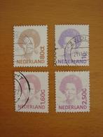 Beatrix 4 zegels type Inversie NVPH 1489, 1491, 1497 en 1499, Postzegels en Munten, Postzegels | Nederland, Ophalen of Verzenden