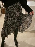 Loavies rok met print , S, Zwart, Ophalen of Verzenden, Maat 36 (S), Onder de knie