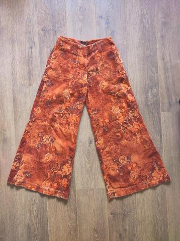 Vintage broek - prachtig bloemenpatroon M/38 beschikbaar voor biedingen