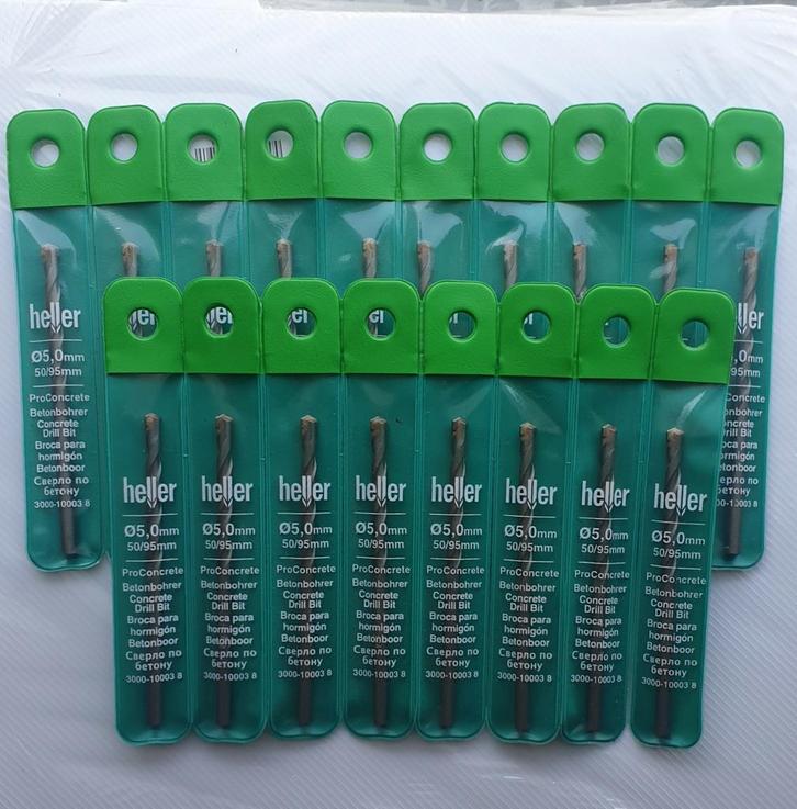 18x Heller betonboor 5 x 95 mm, Doe-het-zelf en Verbouw, Gereedschap | Boormachines, Nieuw, Ophalen of Verzenden