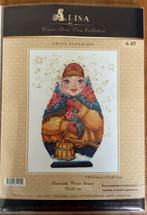 Borduur pakket 🧵🪡 van Alisa : Matreshki ‘Winter Beauty’ 🪆, Hobby en Vrije tijd, Ophalen of Verzenden, Nieuw, Borduurpakket