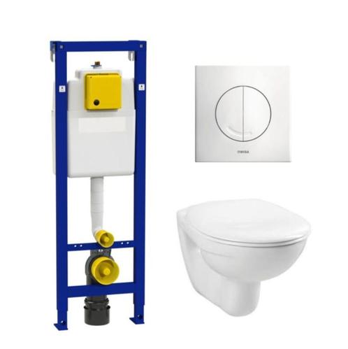 WISA Toiletset met Toiletpot, Doe-het-zelf en Verbouw, IJzerwaren en Bevestigingsmiddelen, Nieuw, Overige typen, Ophalen of Verzenden