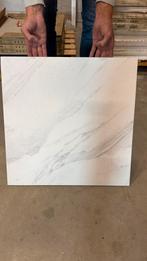 Witte keramische vloertegel marmer look 60x60 cm, Doe-het-zelf en Verbouw, Tegels, Ophalen, 60 cm of meer, Keramiek, Nieuw