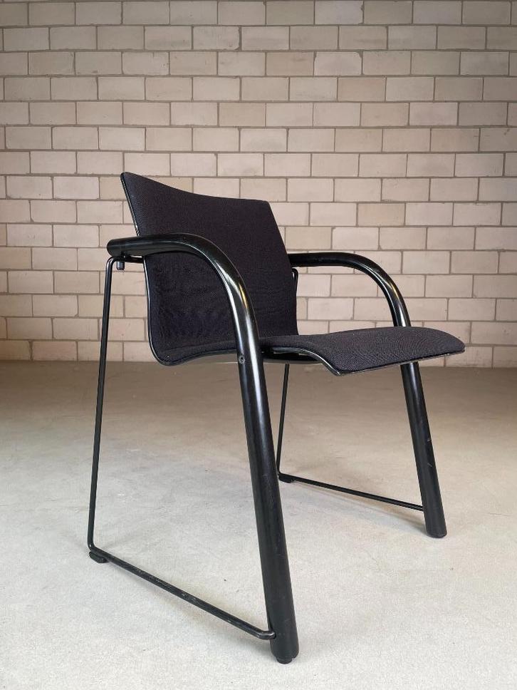 Thonet S320 chair (set x4), Huis en Inrichting, Stoelen, Gebruikt, Vier, Stof, Zwart, Ophalen