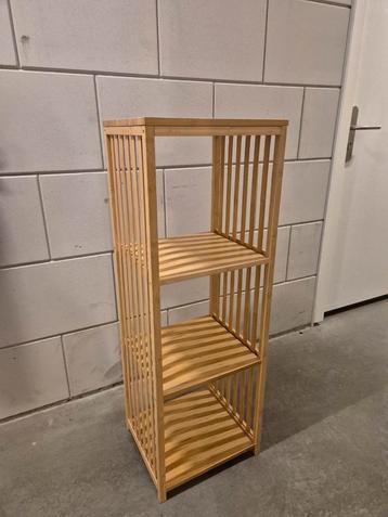 Bamboo Boekenrek met 3 Planken beschikbaar voor biedingen
