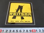 sticker REITSMA vrijetijdskleding Zwolle Kampen Meppel Emmel, Ophalen, Zo goed als nieuw, Bedrijf of Vereniging
