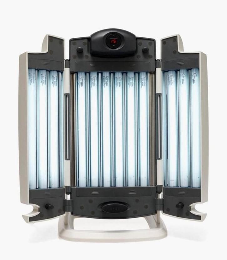 Facial Tanner kantelbaar Gezichtsbruiner met 12 Lampen, Witgoed en Apparatuur, Zonnebanken en Gezichtsbruiners, Gebruikt, Gezichtsbruiner