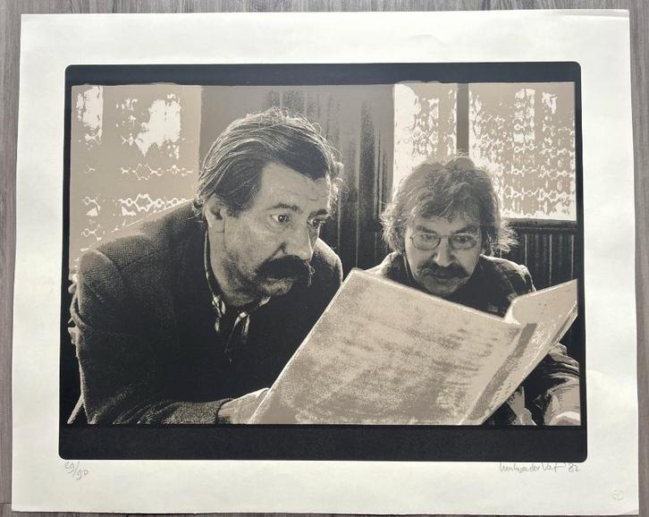 Zeefdruk Henk van der Vet-Karel Appel en Christian Dotremont, Antiek en Kunst, Kunst | Litho's en Zeefdrukken, Verzenden