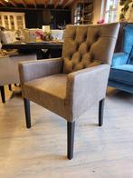 *ACTIE* Landelijke Eetkamerstoel Chester Stel Samen Kleuren3, Huis en Inrichting, Stof, Overige kleuren, Landelijke eetkamerstoelen capiton knoopjes leer stof velvet en