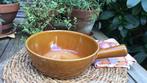 Vintage ovenschotel met handvat Royal Sphinx/bruin keramiek, Ophalen of Verzenden