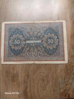Oud Duits bankbiljet - 50 Mark, Postzegels en Munten, Bankbiljetten | Europa | Niet-Eurobiljetten, Ophalen of Verzenden