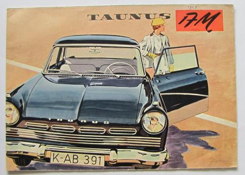 Folder Ford Taunus 17M uit 1958, Boeken, Auto's | Folders en Tijdschriften, Gelezen, Ford, Verzenden