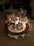 Hele grote kerst miniatuur met trein, Ophalen of Verzenden, Gebruikt
