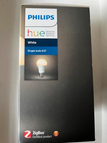 2x Philips Hue White E27 Lamp Nieuw! beschikbaar voor biedingen