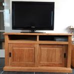 TV meubel teakhout, Huis en Inrichting, Kasten | Televisiemeubels, Ophalen, Gebruikt, 100 tot 150 cm, Teakhout