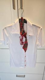 Carnaval Nerd Schoolmeisje Kostuum - Maat S, Carnaval, Ophalen of Verzenden, Zo goed als nieuw, Kleding