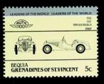 postzegel 66 Bequia auto Fiat Tipo 508 Balilla 1932 Italy, Ophalen of Verzenden, Postfris, Midden-Amerika