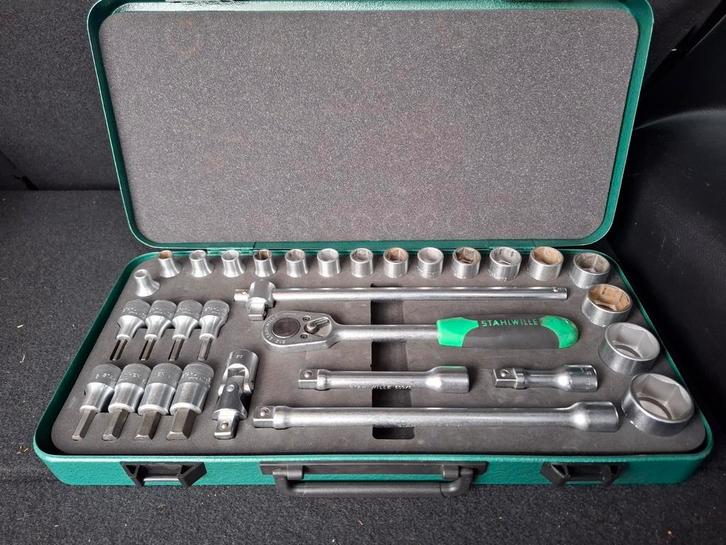 31 delig Stahlwille doppenset ½ inch., Doe-het-zelf en Verbouw, Gereedschap | Handgereedschap, Zo goed als nieuw, Ophalen