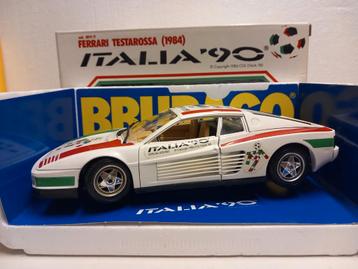 Ferrari Testarossa ITALIA 90 voetbal Bburago 1:18 KRD beschikbaar voor biedingen