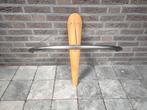 Halfronde kapstok, metaal en hout, Ophalen, Zo goed als nieuw, Hout, Wandkapstok
