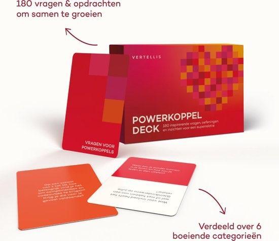 Vragenspel voor je relatie - Het Powerkoppel Deck, Hobby en Vrije tijd, Gezelschapsspellen | Kaartspellen, Nieuw, Verzenden