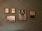 Posters inclusief lijsten, Huis en Inrichting, Ophalen, Zo goed als nieuw, Hout, Minder dan 50 cm