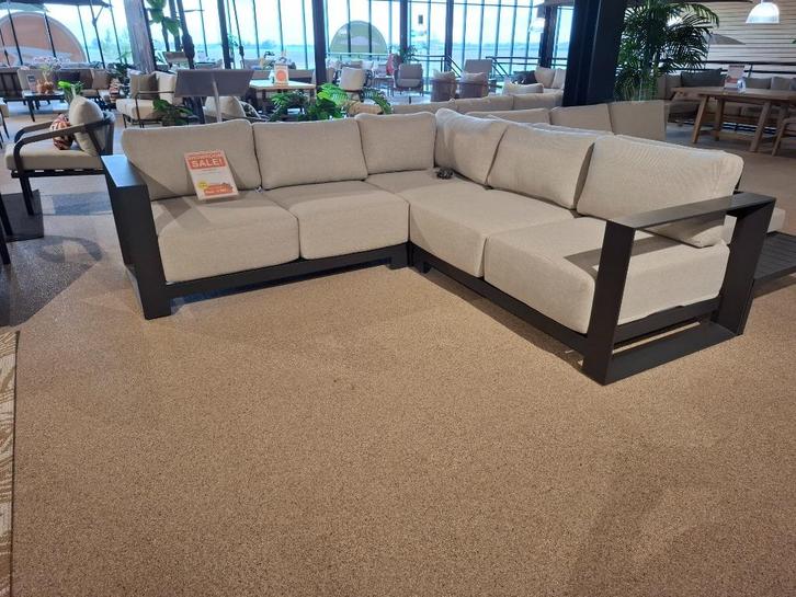 Levanto lounge set donkergrijs Garden impressions, Tuin en Terras, Tuinsets en Loungesets, Nieuw, Loungeset, Aluminium, 5 zitplaatsen