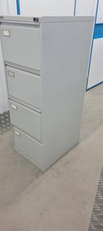 Nette metalen dossierkast met 4 lades en sleutel, Huis en Inrichting, Kasten | Roldeurkasten en Archiefkasten, Ophalen, 25 tot 50 cm