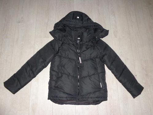 zwarte dameswinterjas van Khujo, maat 36, Kleding | Dames, Jassen | Winter, Zo goed als nieuw, Maat 36 (S), Zwart, Ophalen of Verzenden