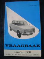 vraagbaak simca 1000, Auto diversen, Ophalen of Verzenden