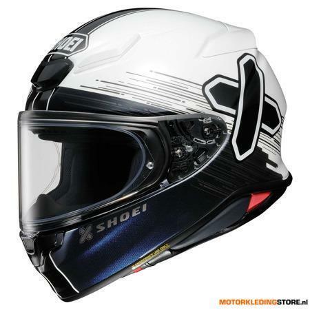 Shoei NXR2 Ideograph integraalhelm, Wit-Zwart-Blauw, Motoren, Kleding | Motorhelmen, Nieuw met kaartje, Ophalen of Verzenden