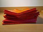 Grote papieren cadeauzakken zak tas gekleurd papier oranje., Nieuw, Ophalen of Verzenden
