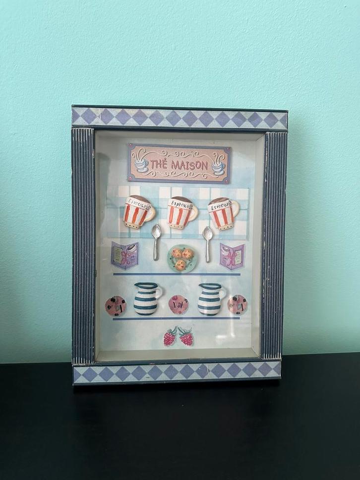 3D LIJST - Miniaturen | Koffie | Thee | Friends | Café, Huis en Inrichting, Woonaccessoires | Lijsten, Nieuw, Minder dan 50 cm