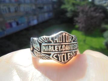 925 zilver biker ring Harley Davidson maat 20 - Vanoli