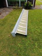 Knikarmscherm aluminium 340 cm, Ophalen, Zo goed als nieuw, Knikarmscherm