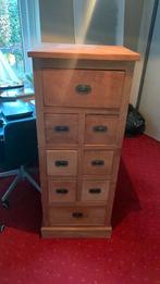 Ladekast Teak, Huis en Inrichting, Kasten | Ladekasten, Ophalen, Teakhout, 50 tot 100 cm, Zo goed als nieuw