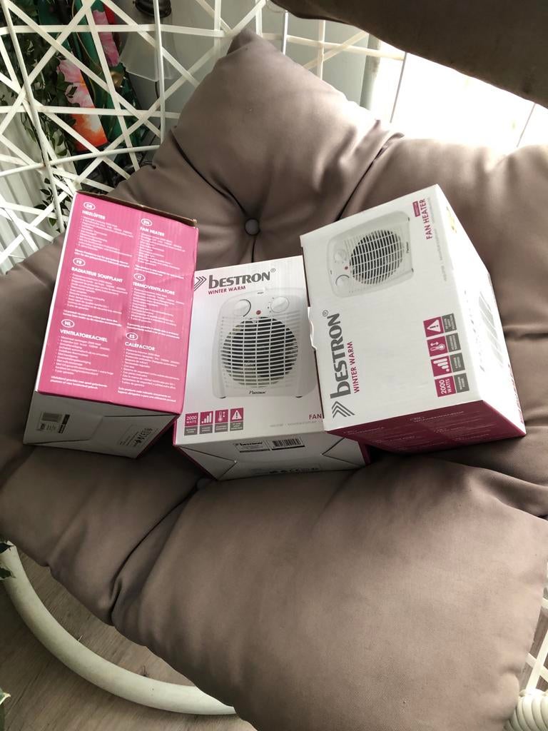 Nieuwe Bestron Winter Warm ventilator kachel, Huis en Inrichting, Kachels, Nieuw, Vrijstaand, Overige soorten, Elektrisch, Ophalen of Verzenden