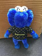 Blauwe Kaws Supreme LV Sesamstraat pluche knuffel figuur, Ophalen of Verzenden, Nieuw, Overige typen