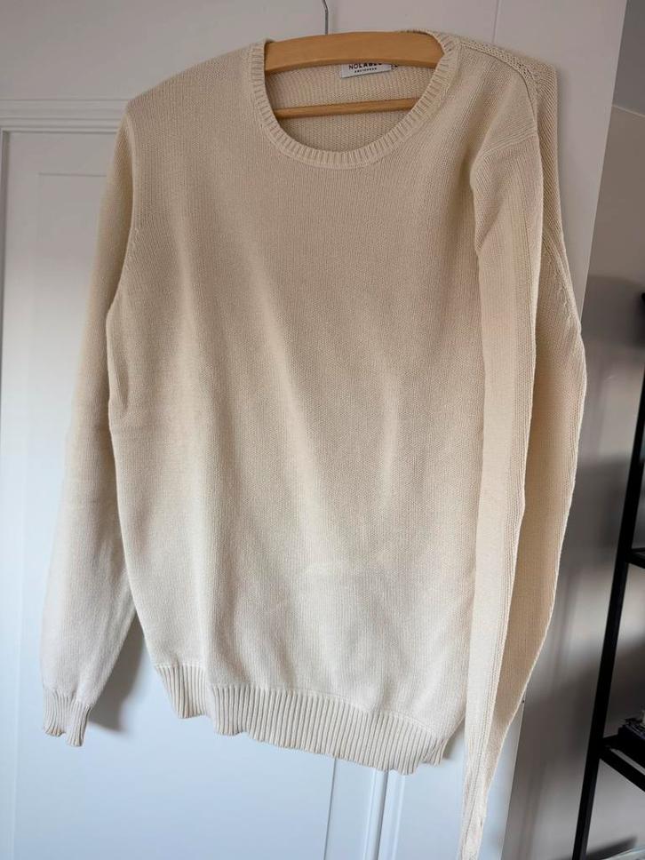 No Label crème trui maat M, Kleding | Heren, Truien en Vesten, Gedragen, Maat 48/50 (M), Beige, Ophalen of Verzenden