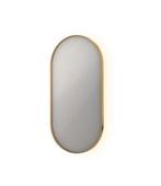 Spiegel led ovaal INK SP21 50x100 cm geborsteld goud, Ophalen of Verzenden, Nieuw, Glas, Overige typen