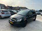 Opel Zafira 1.8 2006 Zwart 7 persoons airco, Auto's, 74 €/maand, 4 cilinders, Zwart, Origineel Nederlands